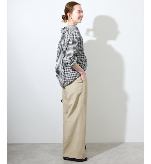 SLOBE IENA「リネンコットンレギュラーシャツ」|シャツ・ブラウス|