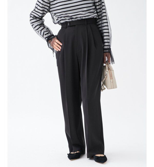 IENA「《追加4》サスペンダーツイルパンツ」|スラックス|