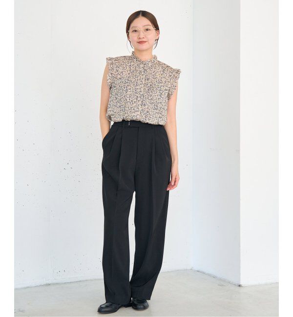 IENA「《追加4》サスペンダーツイルパンツ」|スラックス|