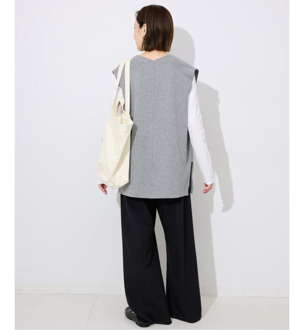 SLOBE IENA「ダブルフェイスコットンニットベスト」|ベスト・ジレ|