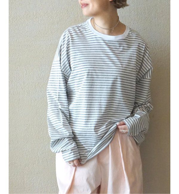 journal standard luxe「コンパクトジャージー クルーネックBigプルオーバー」|Tシャツ・カットソー|グレーA