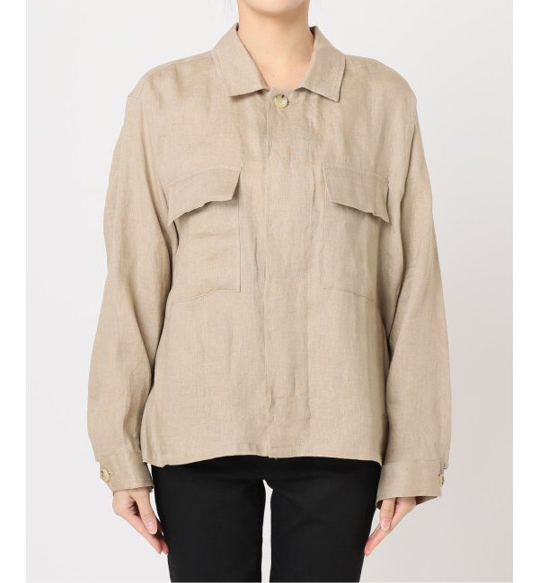 JOURNAL STANDARD「《追加3》リネンミリタリージャケット」|ミリタリージャケット|