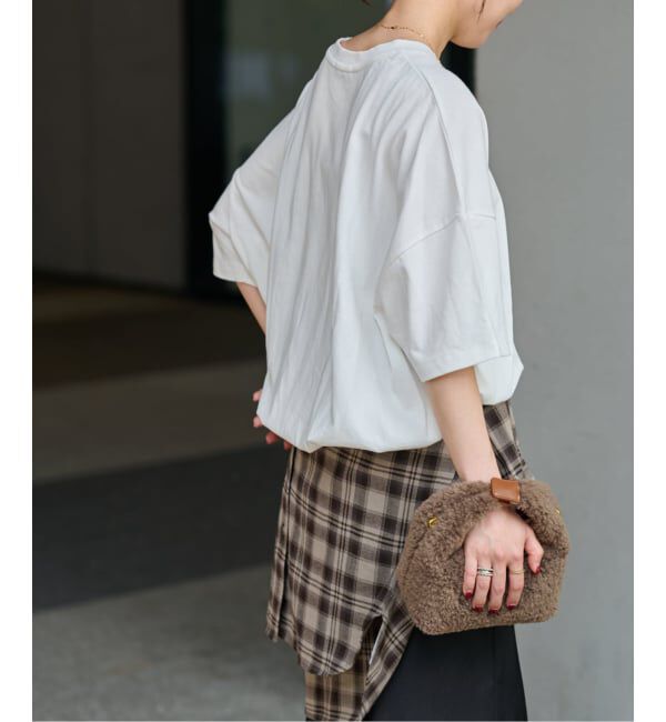 JOURNAL STANDARD relume「《追加6》ギャザーヘムショートスリーブTシャツ」|Tシャツ・カットソー|