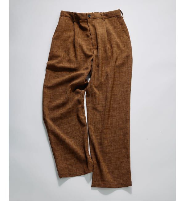 JOURNAL STANDARD relume「《予約》テックキャンバス オーバル イージーパンツ(セットアップ対応可能）」|スラックス|ブラウン B