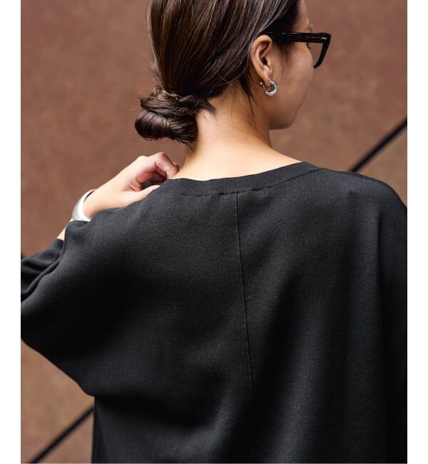 FRAMeWORK「ダブルジャガードハーフスリーブニット」|ニット・セーター|