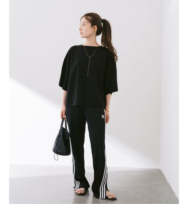 FRAMeWORK「ダブルジャガードハーフスリーブニット」|ニット・セーター|