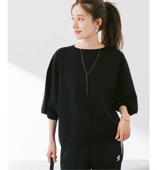 FRAMeWORK「ダブルジャガードハーフスリーブニット」|ニット・セーター|