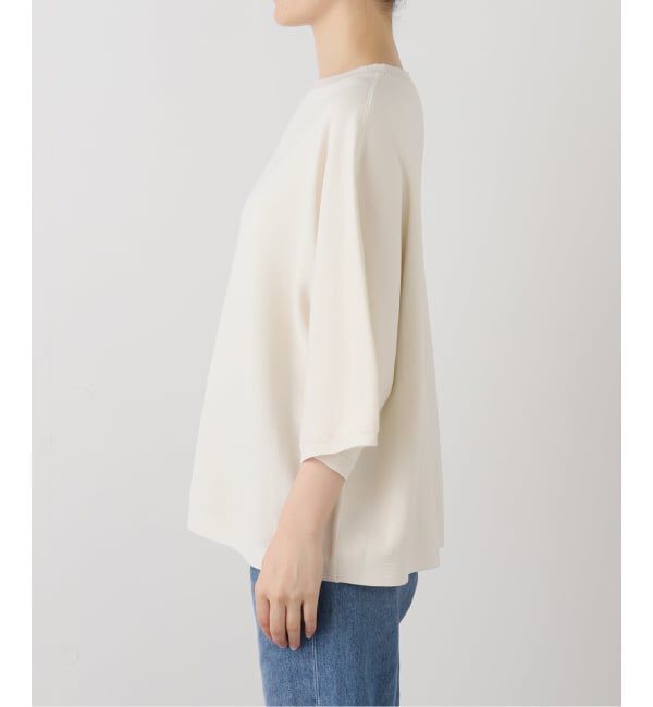 FRAMeWORK「ダブルジャガードハーフスリーブニット」|ニット・セーター|