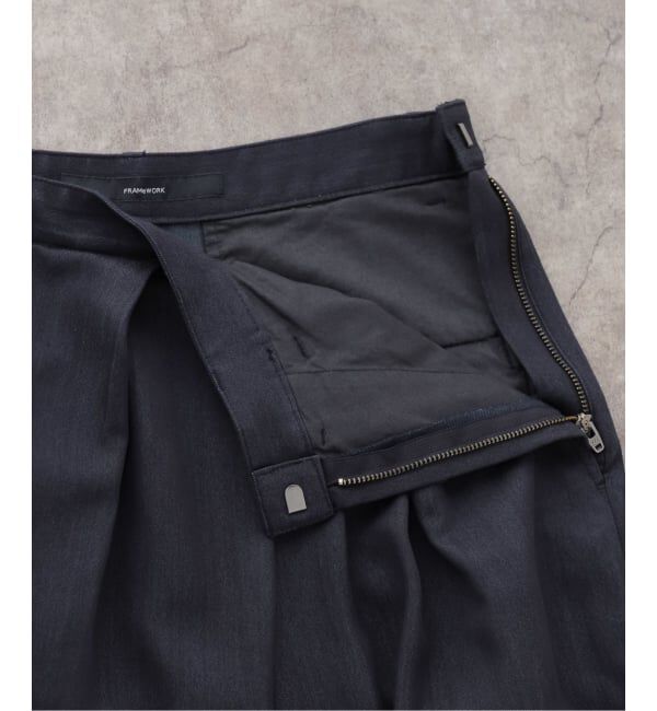 FRAMeWORK「ドレープタックパンツ」|スラックス|