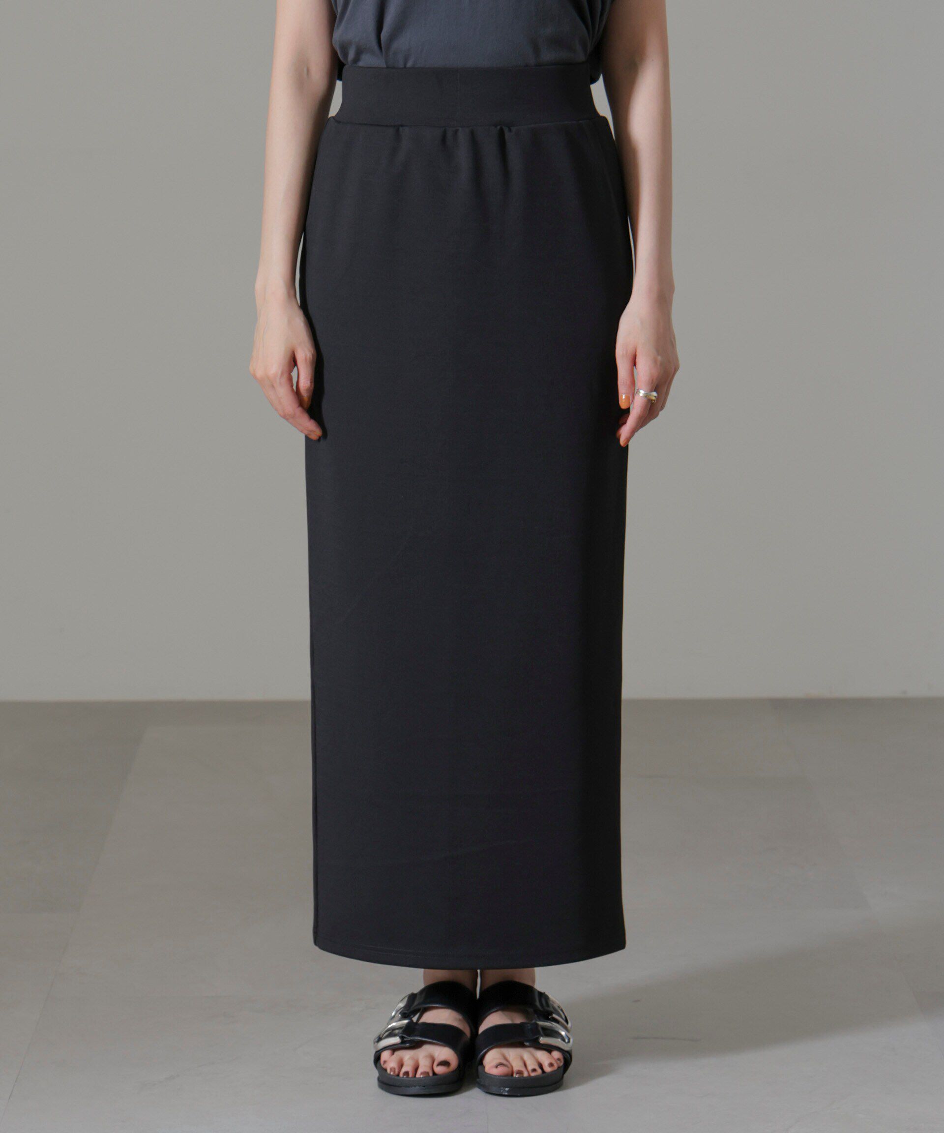 nano･universe「ポンチカットIラインマキシスカート」|スカート|