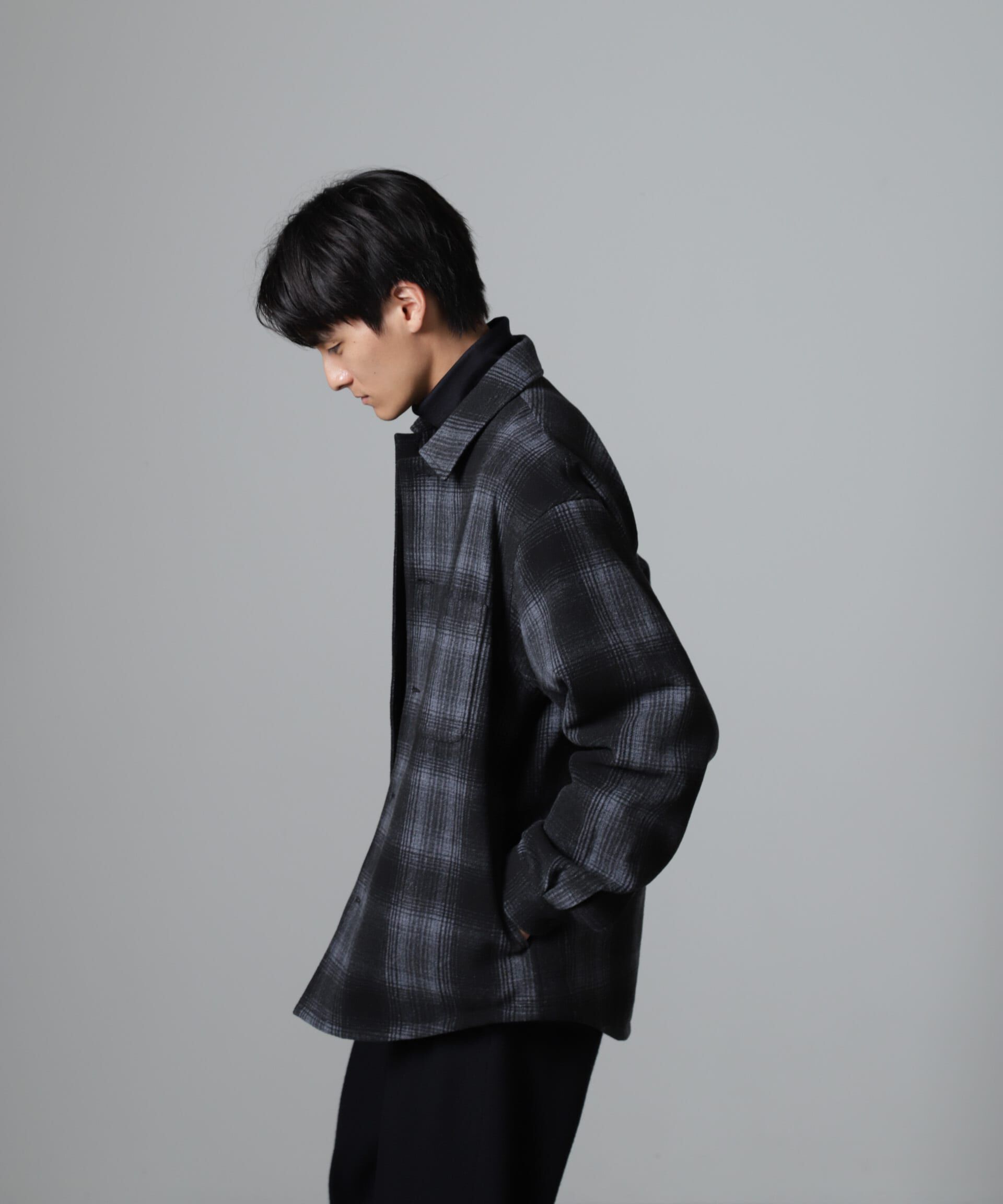 nano･universe「テックメルトン CPOパターンチェックシャツブルゾン」|ブルゾン・スタジャン|パターン32