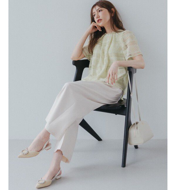 組曲「【美シルエット・ストレッチ・シワになりにくい】オシャクロス ガウチョパンツ」|その他|