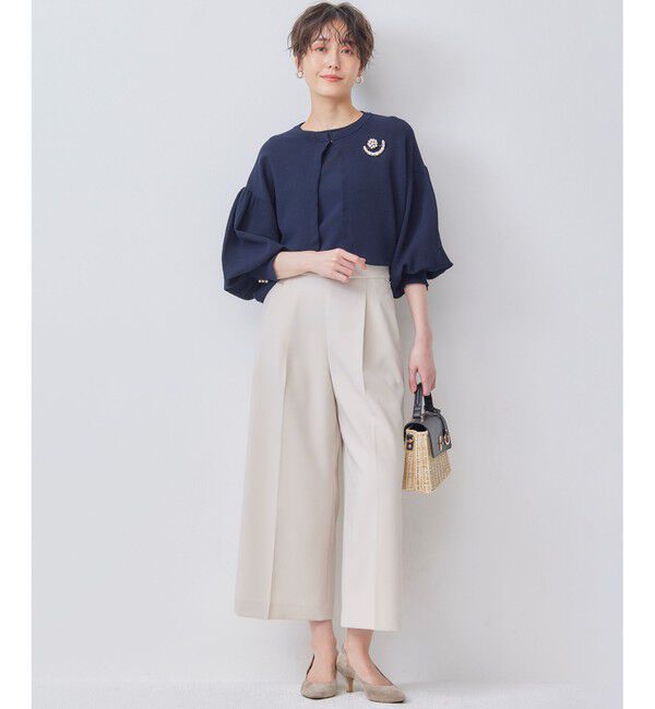 組曲「【美シルエット・ストレッチ・シワになりにくい】オシャクロス ガウチョパンツ」|その他|