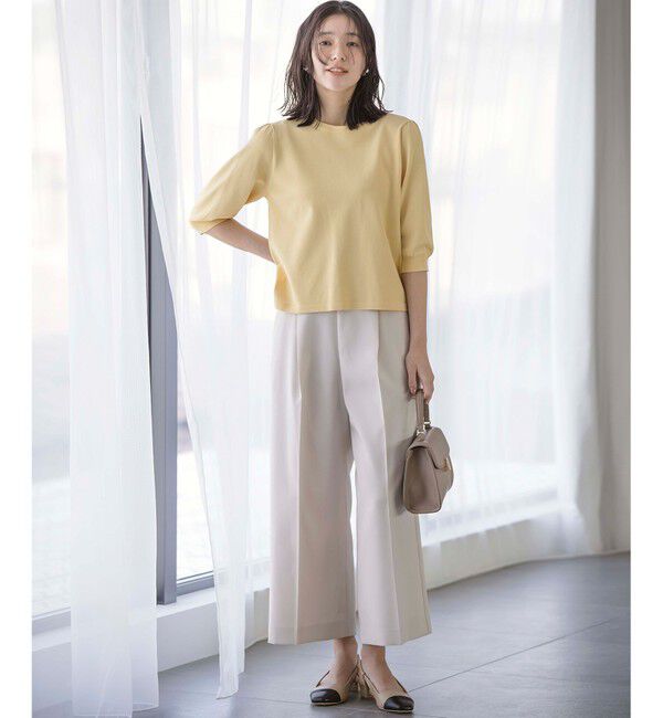 組曲「【美シルエット・ストレッチ・シワになりにくい】オシャクロス ガウチョパンツ」|その他|