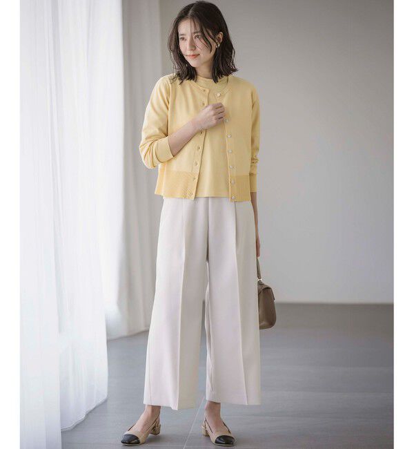 組曲「【美シルエット・ストレッチ・シワになりにくい】オシャクロス ガウチョパンツ」|その他|