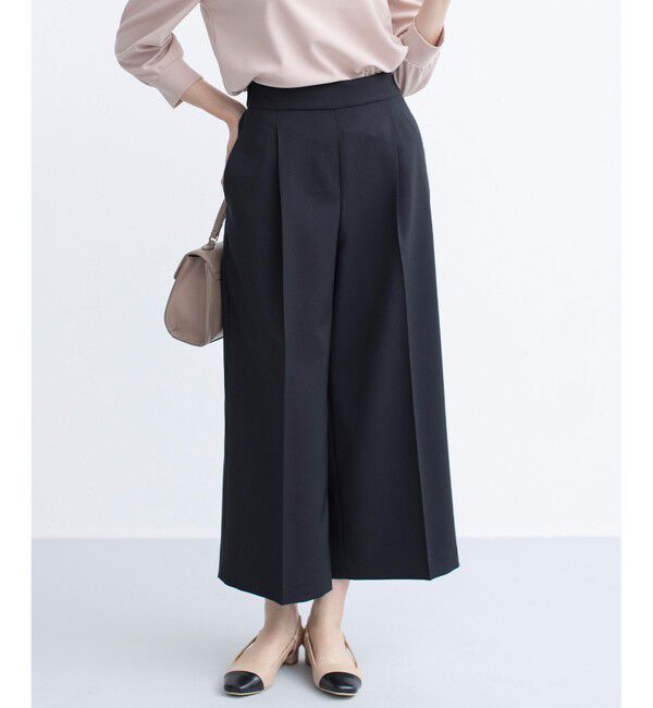 組曲「【美シルエット・ストレッチ・シワになりにくい】オシャクロス ガウチョパンツ」|その他|