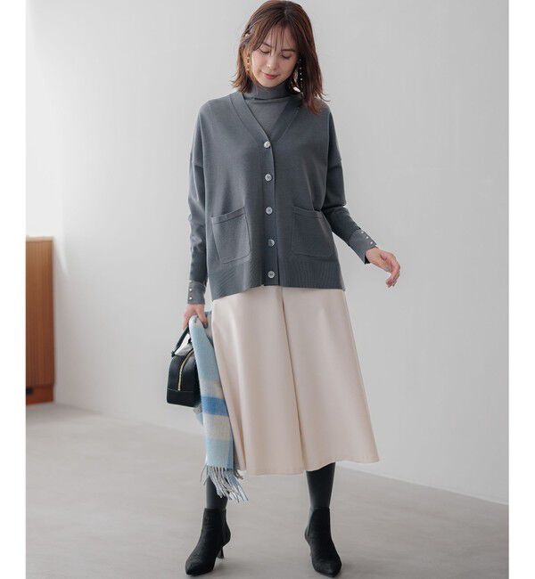 組曲「【WEB限定】ウールライクストレッチ フレアパンツ」|その他|