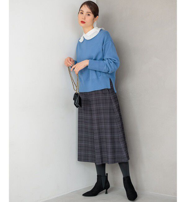 組曲「【WEB限定】ウールライクストレッチ フレアパンツ」|その他|