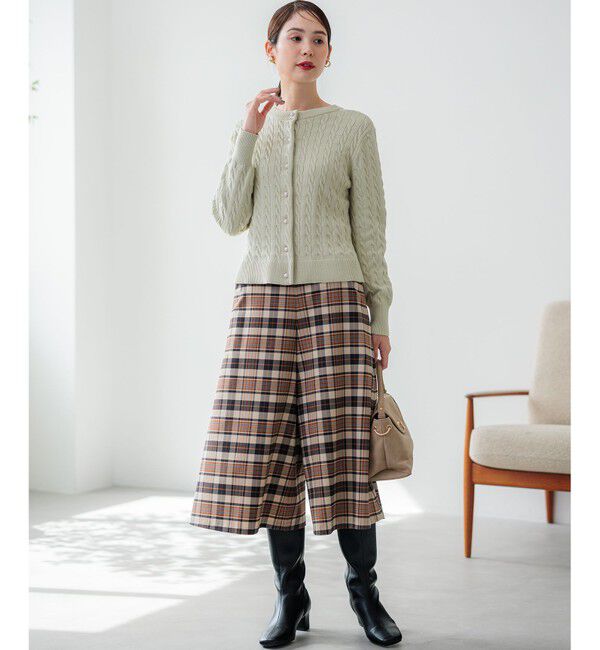 組曲「【WEB限定】ウールライクストレッチ フレアパンツ」|その他|