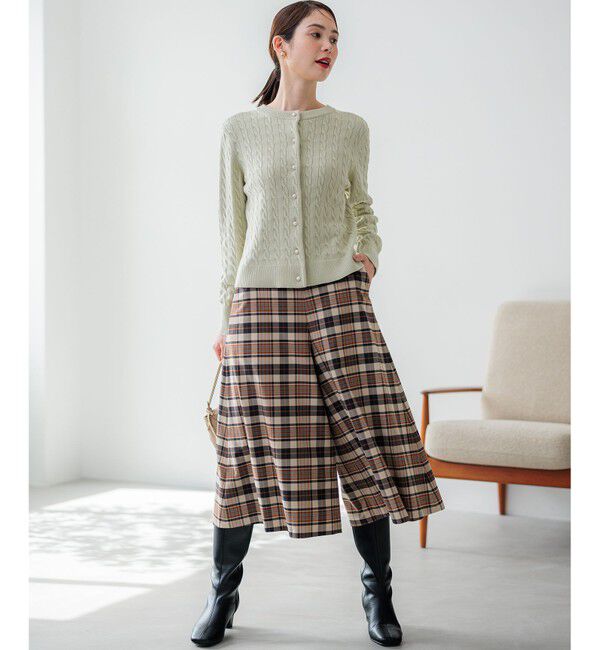 組曲「【WEB限定】ウールライクストレッチ フレアパンツ」|その他|