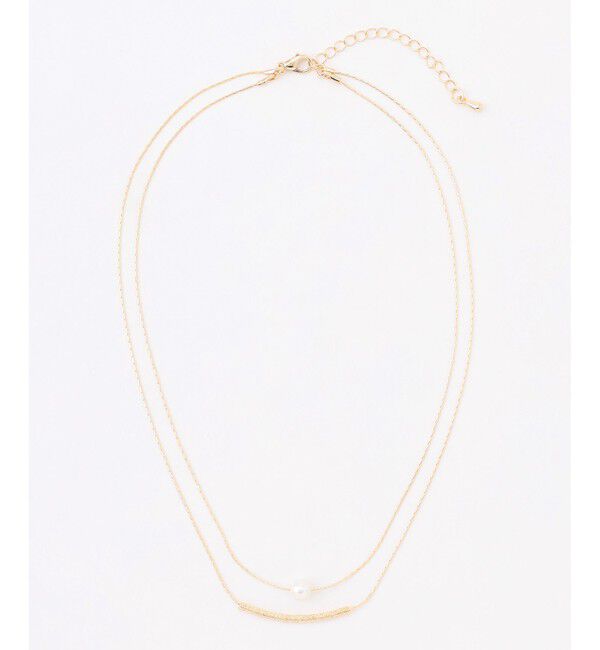 組曲「マテリアルレイヤードショートネックレス」|ネックレス|