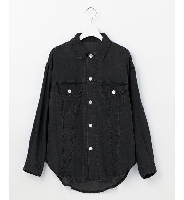自由区「【セット可/洗える】テンセルデニム シャケット」|シャツ・ブラウス|