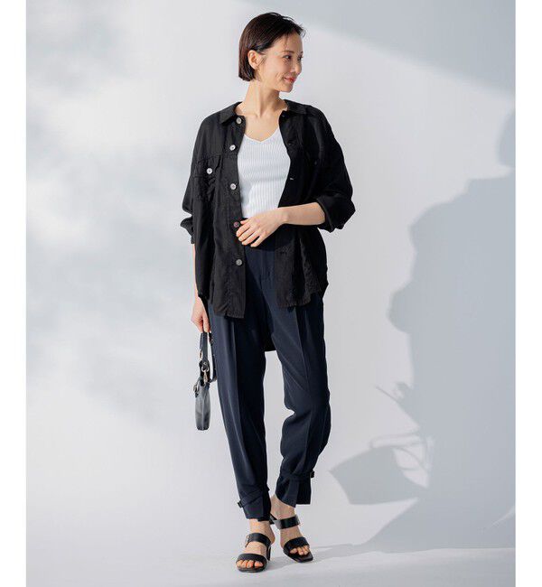 自由区「【セット可/洗える】テンセルデニム シャケット」|シャツ・ブラウス|