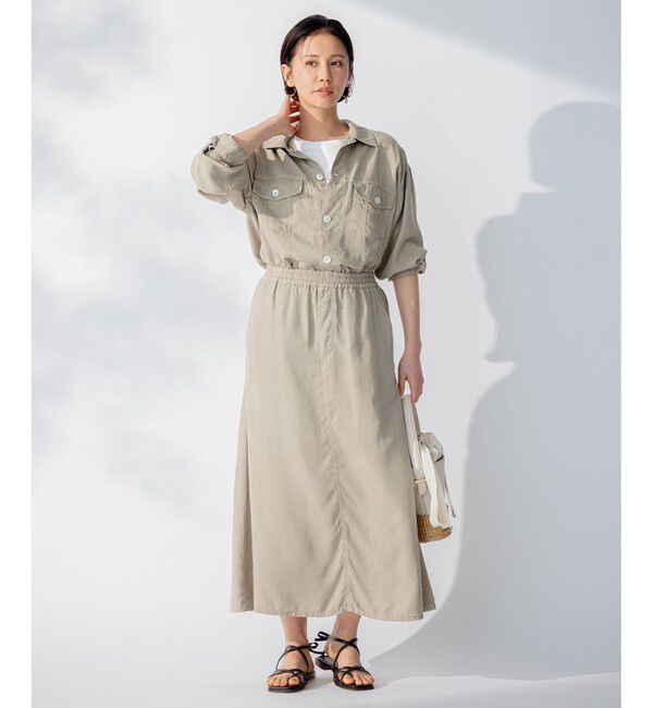 自由区「【セット可/洗える】テンセルデニム シャケット」|シャツ・ブラウス|