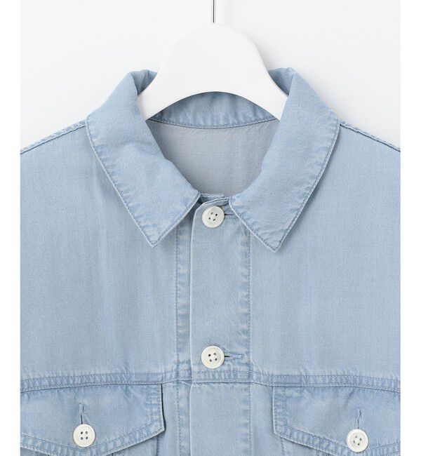 自由区「【セット可/洗える】テンセルデニム シャケット」|シャツ・ブラウス|