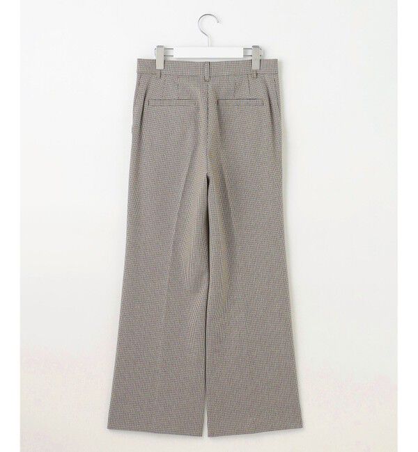 自由区「【撥水加工・洗える】TRギャバチェック柄ストレート パンツ」|その他|