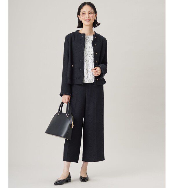 自由区「【洗える】ロイヤルシフォンドット柄 ブラウス」|シャツ・ブラウス|