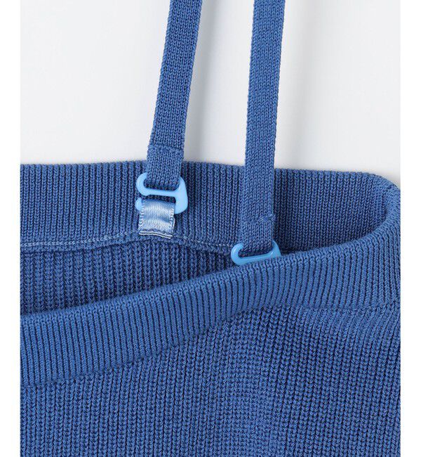 自由区「【洗える】ドライコットンハイゲージニット ビスチェ」|その他|