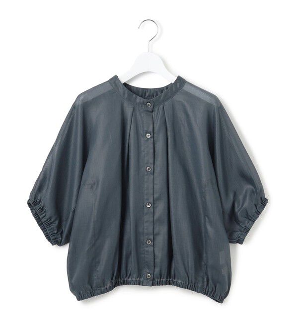 23区「【洗える】ソフトシアーフィルム コンパクト ブラウス」|シャツ・ブラウス|