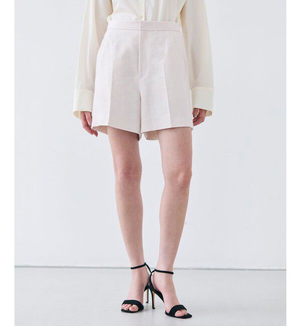 BEIGE,「【CLASSY. 4月号掲載】CRINUM / リネンショートパンツ」|その他|Light Pink