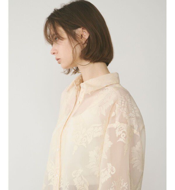 GRACE CONTINENTAL「オーナメントオーバーシャツ」|シャツ・ブラウス|