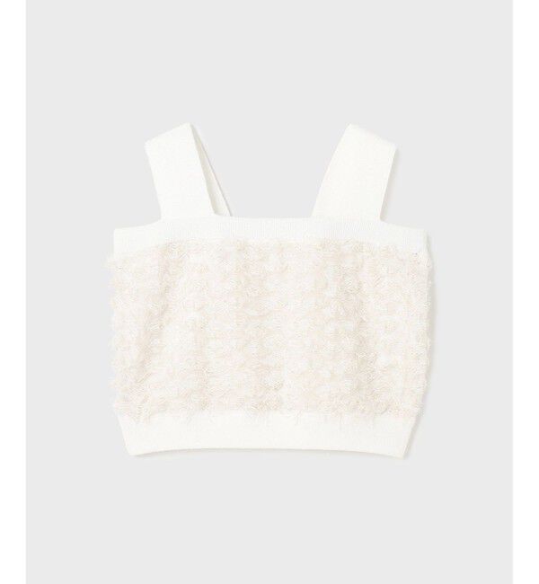  「フリンジニットベアトップ」|ニット・セーター|