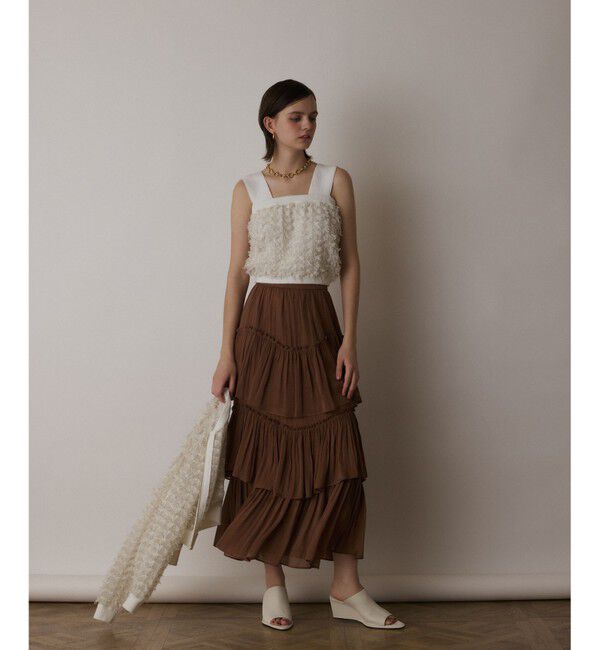  「フリンジニットベアトップ」|ニット・セーター|