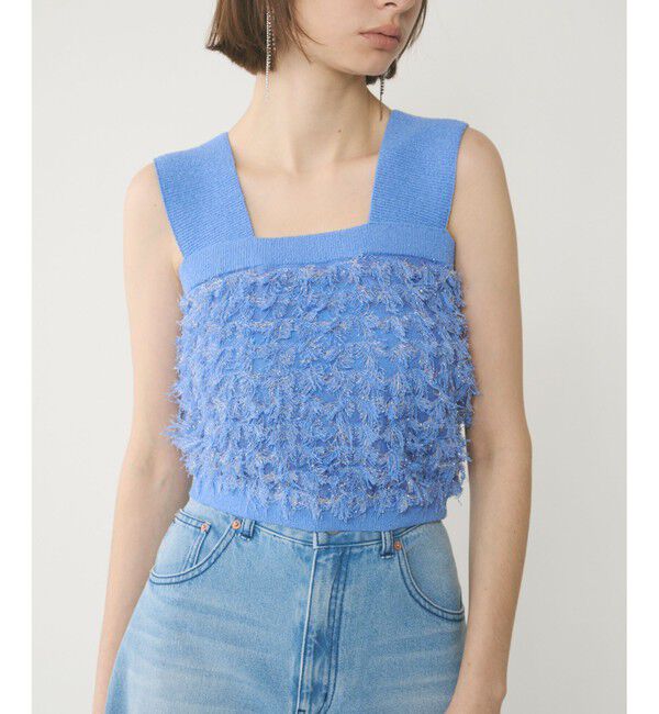  「フリンジニットベアトップ」|ニット・セーター|