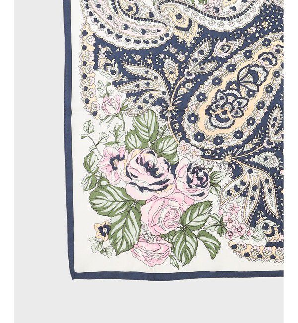 GRACE CONTINENTAL「フラワーペイズリースカーフ」|バンダナ・スカーフ|