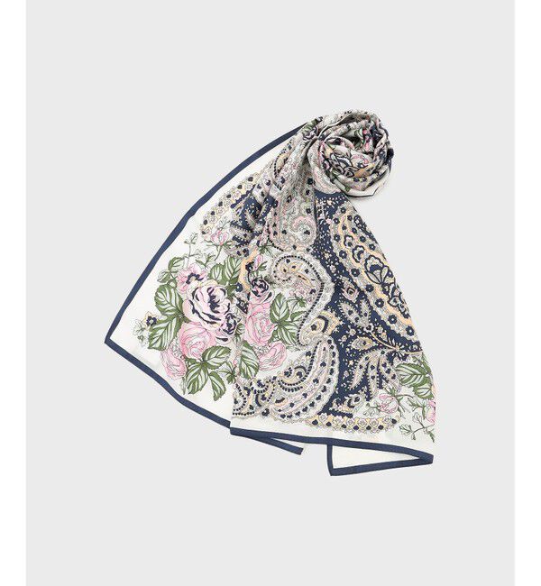 GRACE CONTINENTAL「フラワーペイズリースカーフ」|バンダナ・スカーフ|