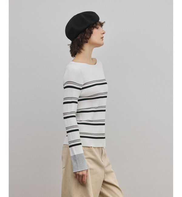 Diagram「ラメボーダーニットトップ」|ニット・セーター|