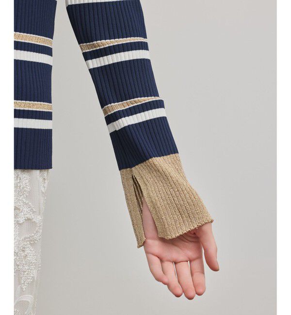 Diagram「ラメボーダーニットトップ」|ニット・セーター|