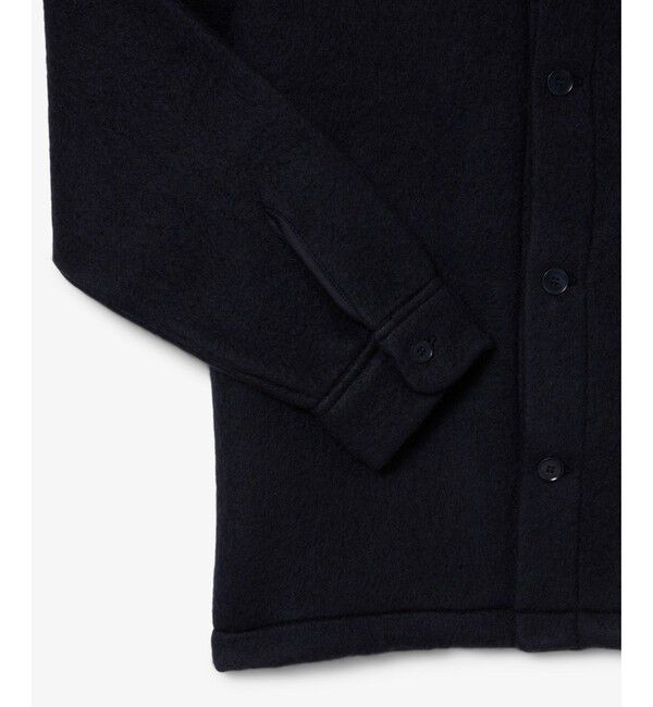 LACOSTE「ウールブレンドフェルトオーバーサイズ アウターシャツ」|シャツ・ブラウス|