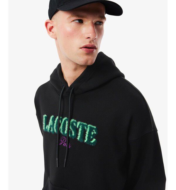 LACOSTE「シャギーブランドネームロゴスウェットフーディー」|パーカー|