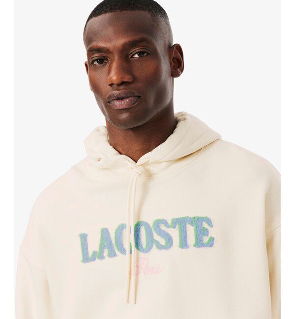 LACOSTE「シャギーブランドネームロゴスウェットフーディー」|パーカー|