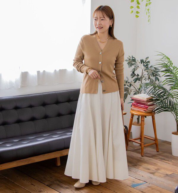 NOLLEY'S「【追加】【WEB＆一部店舗限定色あり】ウォッシャブルヴィンテージタフタマチ入りマキシスカート」|スカート|