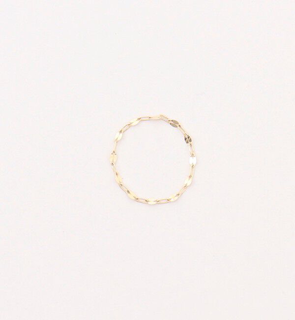 grace grace「【grace grace/グラスグラス】 10Kペタルチェーンリング-S」|リング|