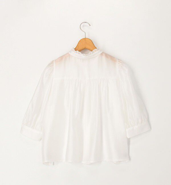 NOLLEY'S「5分袖衿フリルブラウス」|シャツ・ブラウス|