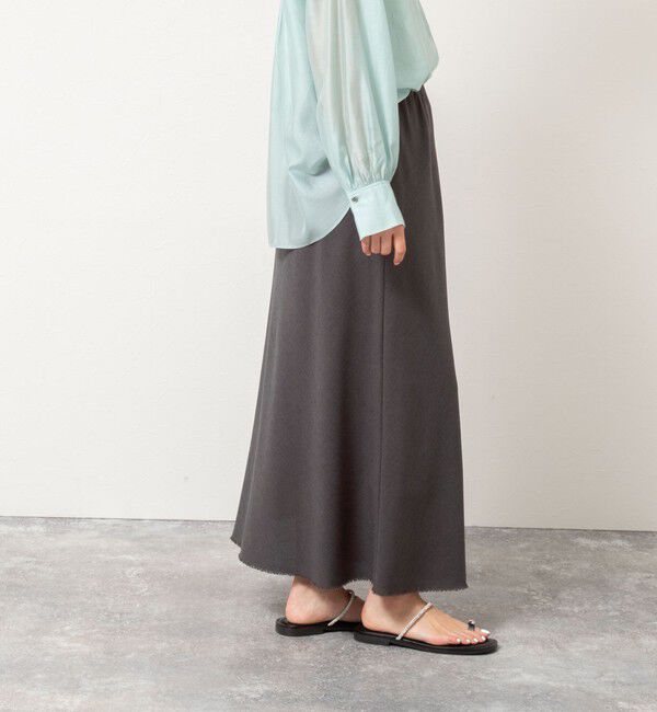 NOLLEY'S「ウォッシャブル綿麻スラブナロースカート」|スカート|