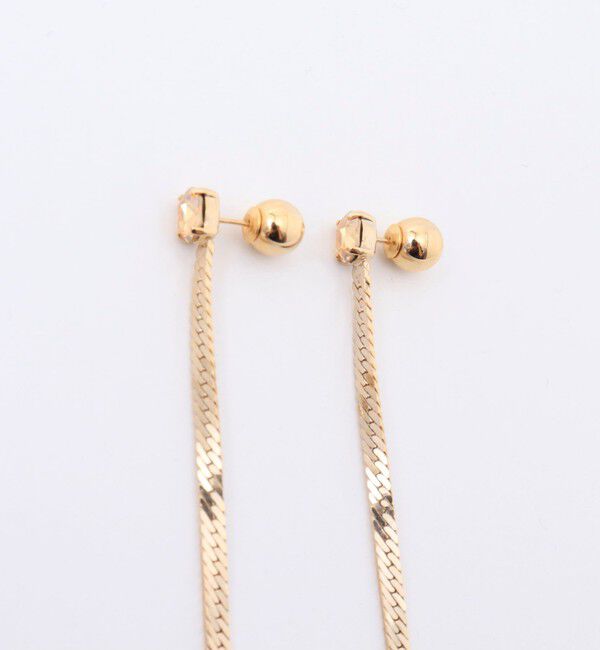 grace grace「【grace grace/グラスグラス】【PR林☆別注アイテム】ビジューロングピアス」|ピアス|